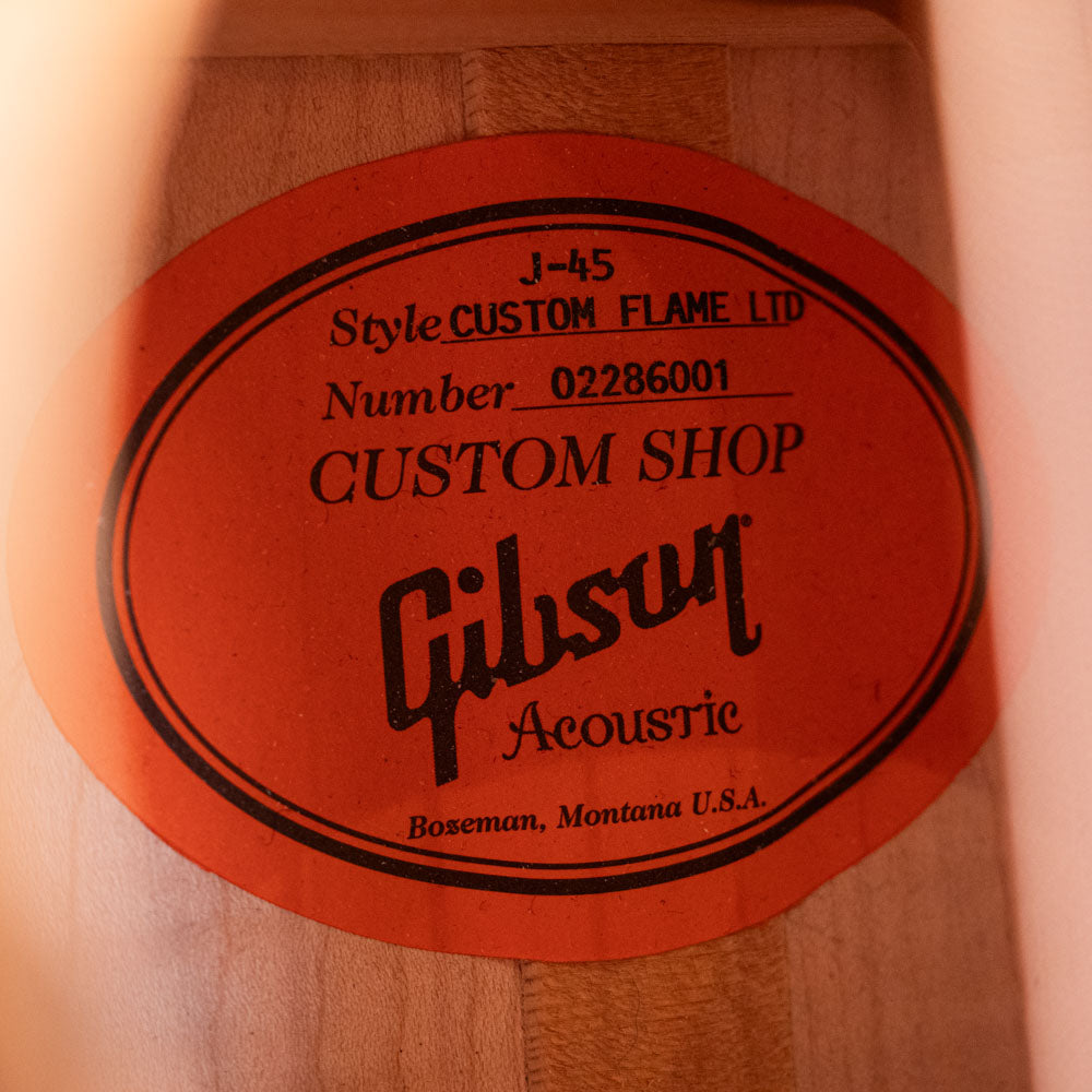 2006 Gibson Custom Shop J-45 Flame Maple Limited Edition