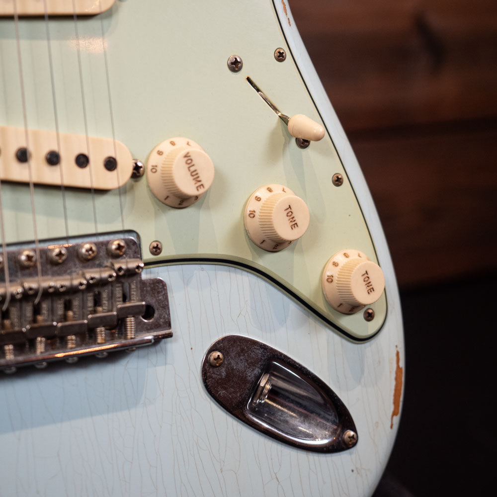 2019 Fender Custom Shop '60 Stratocaster Relic - Aged Daphne Blue