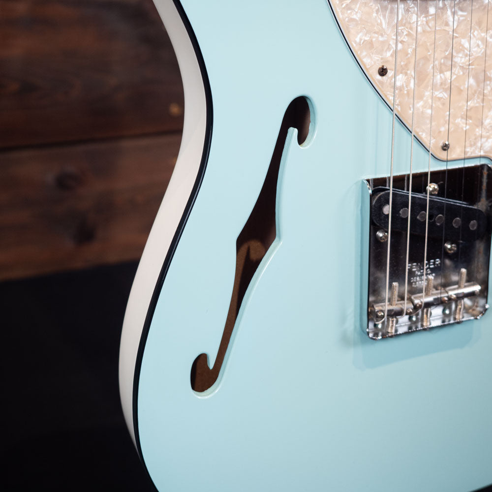 2019 Fender Limited Edition Two-Tone Telecaster Thinline - Daphne Blue