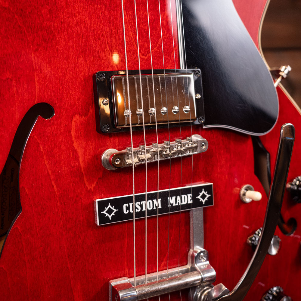 2021 Gibson ES-345 Figured (Reversible Bigsby & Vibramate Mod) – Cherry Red