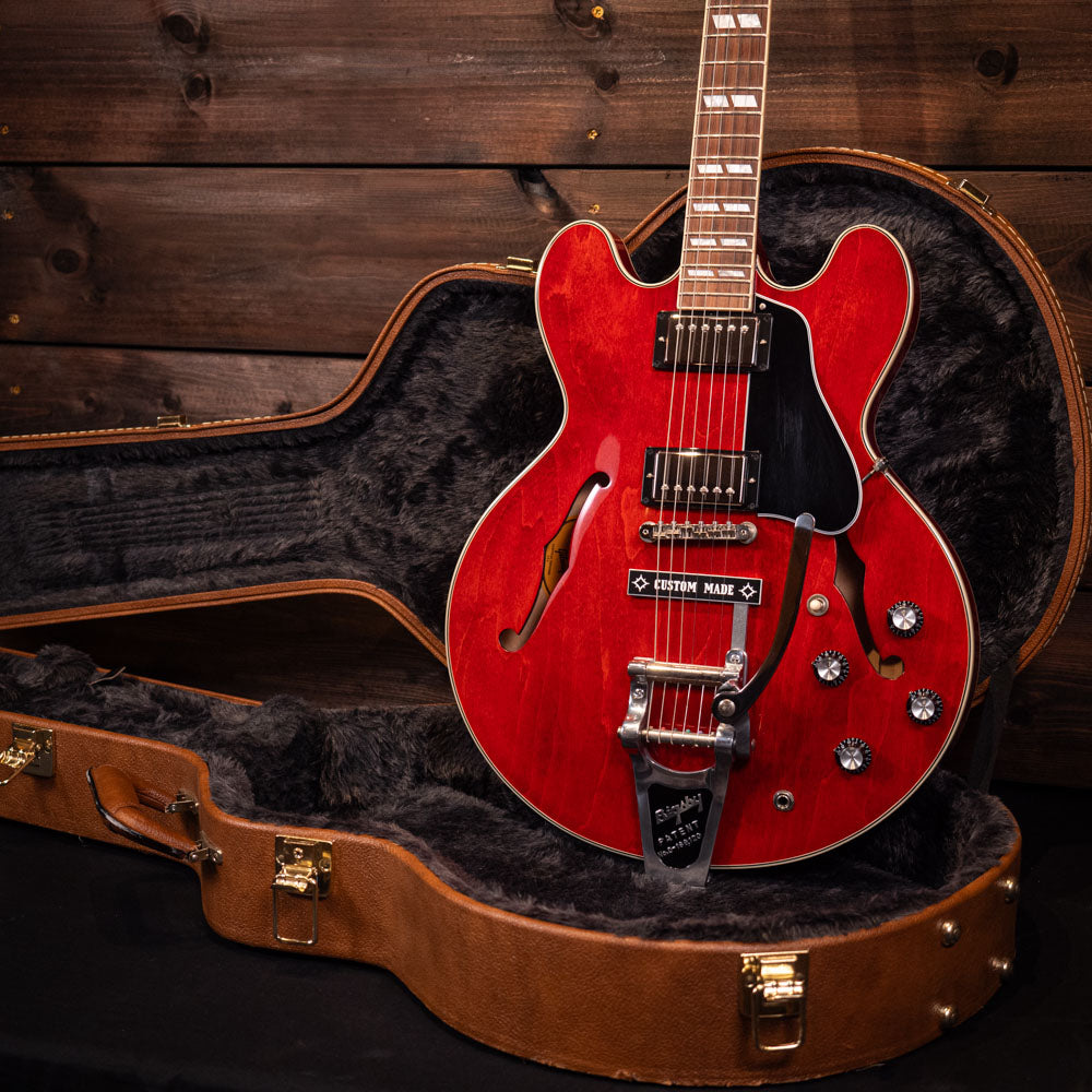 2021 Gibson ES-345 Figured (Reversible Bigsby & Vibramate Mod) – Cherry Red