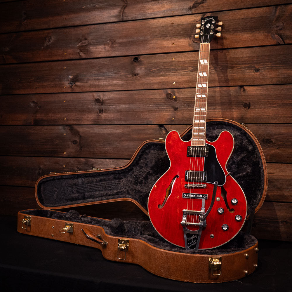 2021 Gibson ES-345 Figured (Reversible Bigsby & Vibramate Mod) – Cherry Red