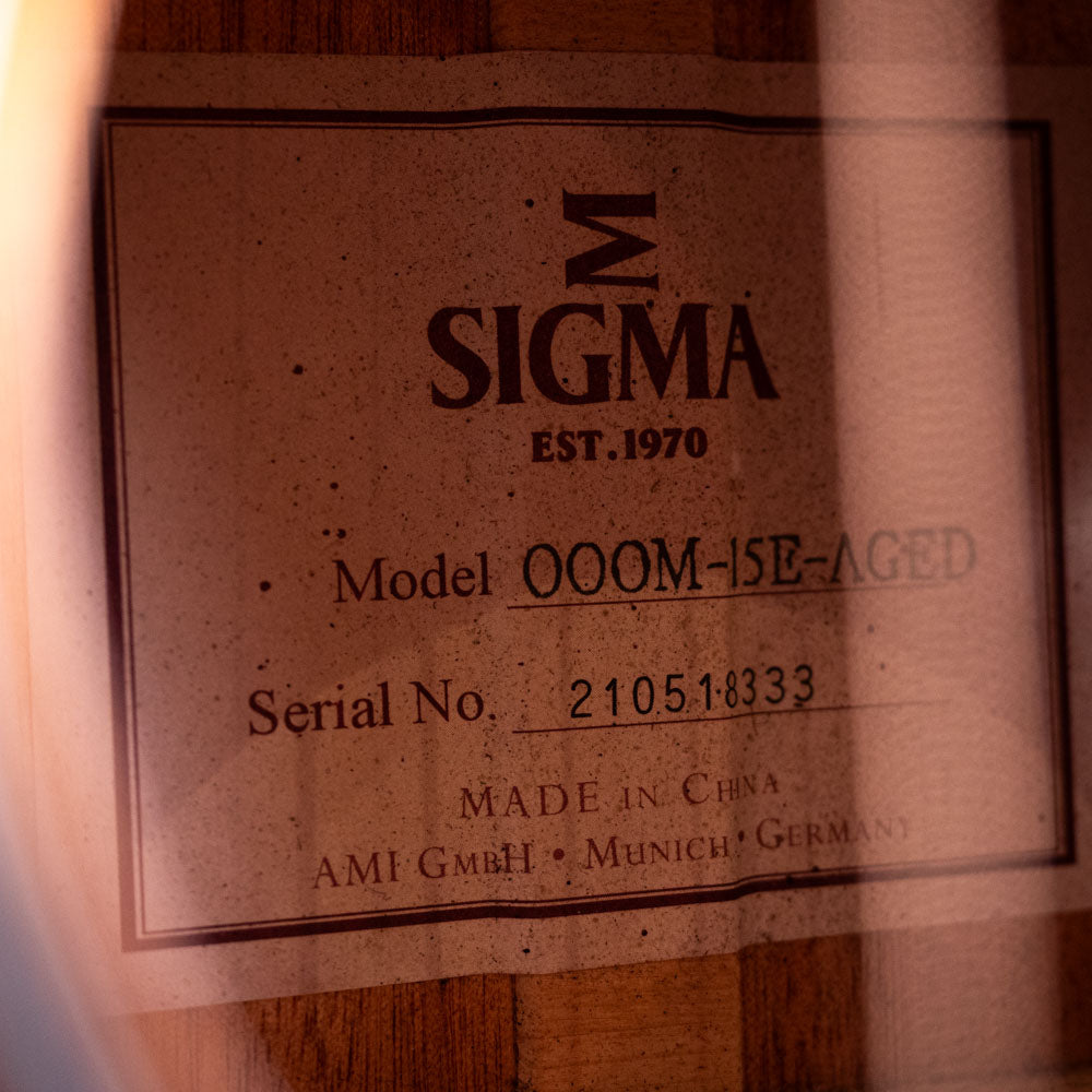 2021 Sigma 000M-15E Aged Electro-Acoustic