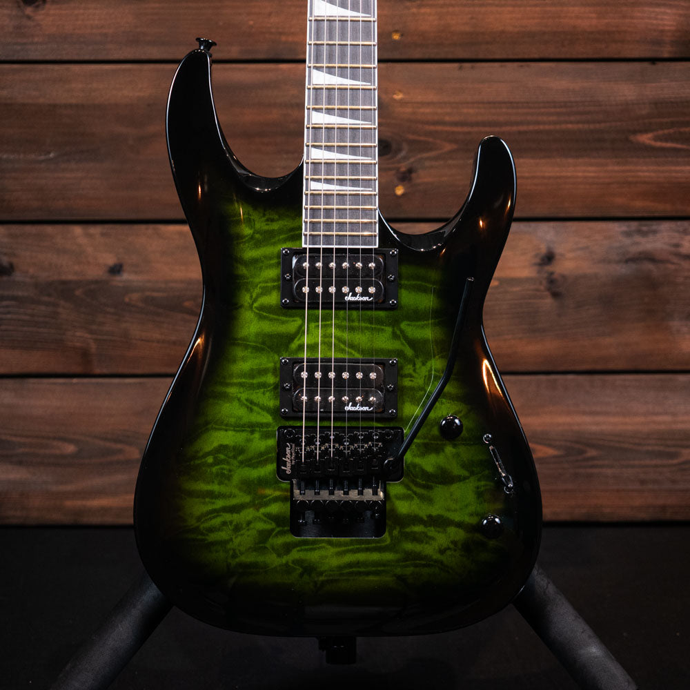 Jackson JS Series Dinky Arch Top JS32Q DKA - Transparent Green