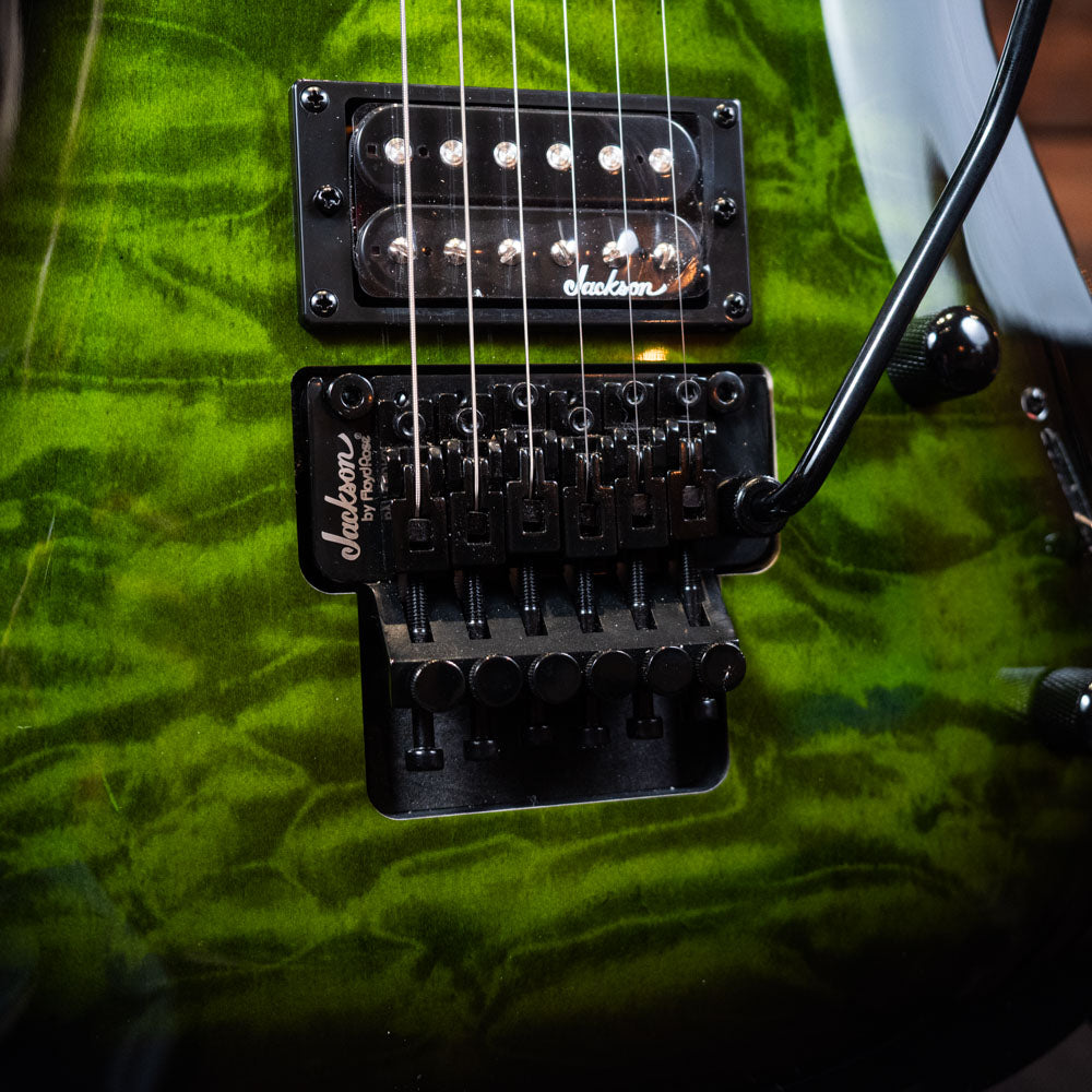 Jackson JS Series Dinky Arch Top JS32Q DKA - Transparent Green