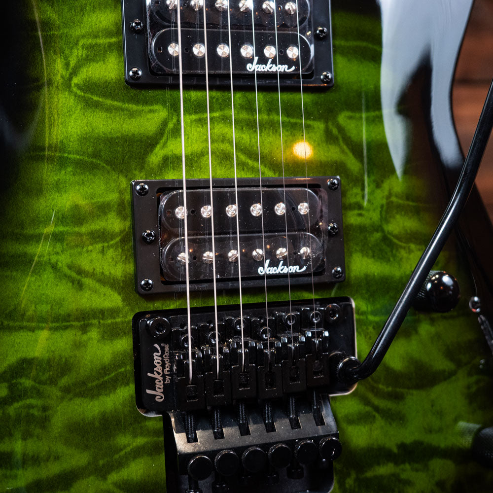 Jackson JS Series Dinky Arch Top JS32Q DKA - Transparent Green