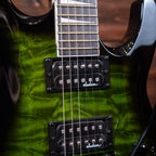 Jackson JS Series Dinky Arch Top JS32Q DKA - Transparent Green