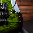 Jackson JS Series Dinky Arch Top JS32Q DKA - Transparent Green