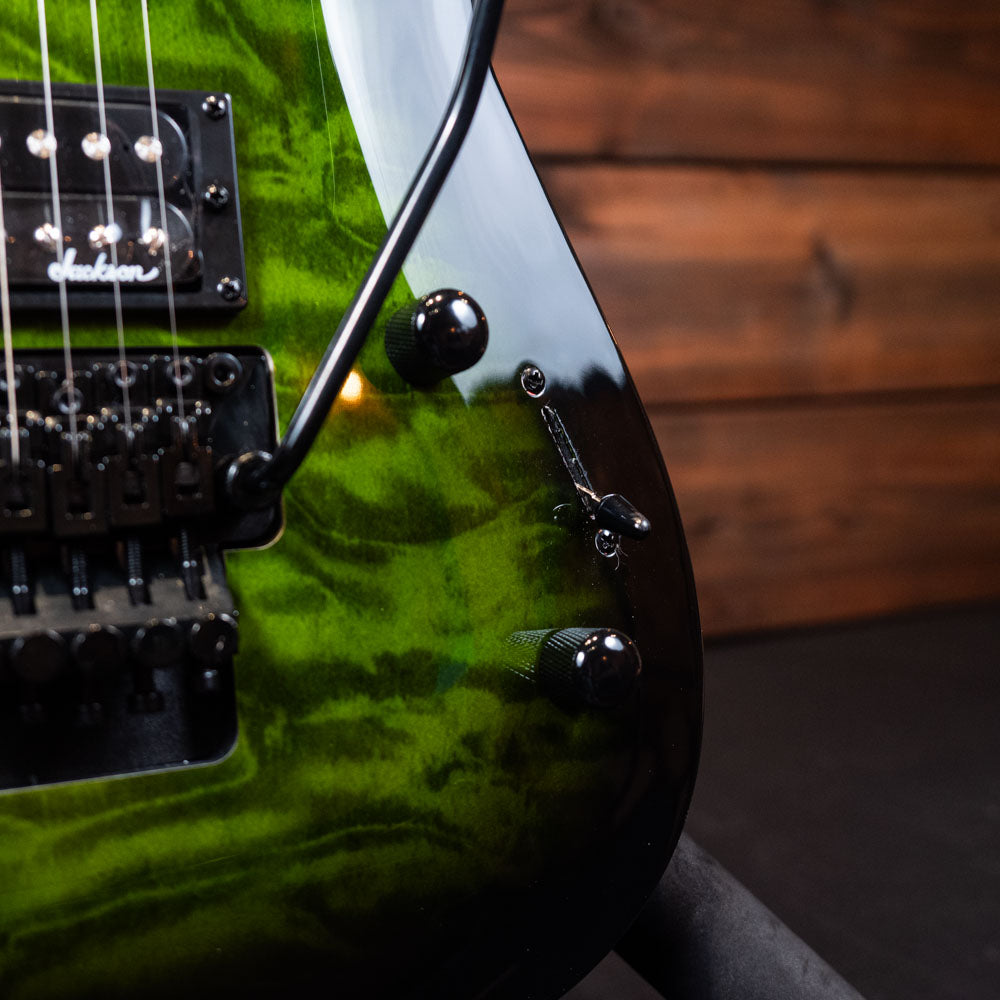 Jackson JS Series Dinky Arch Top JS32Q DKA - Transparent Green