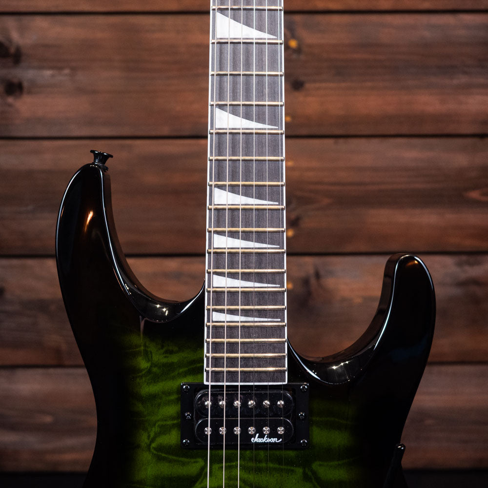 Jackson JS Series Dinky Arch Top JS32Q DKA - Transparent Green