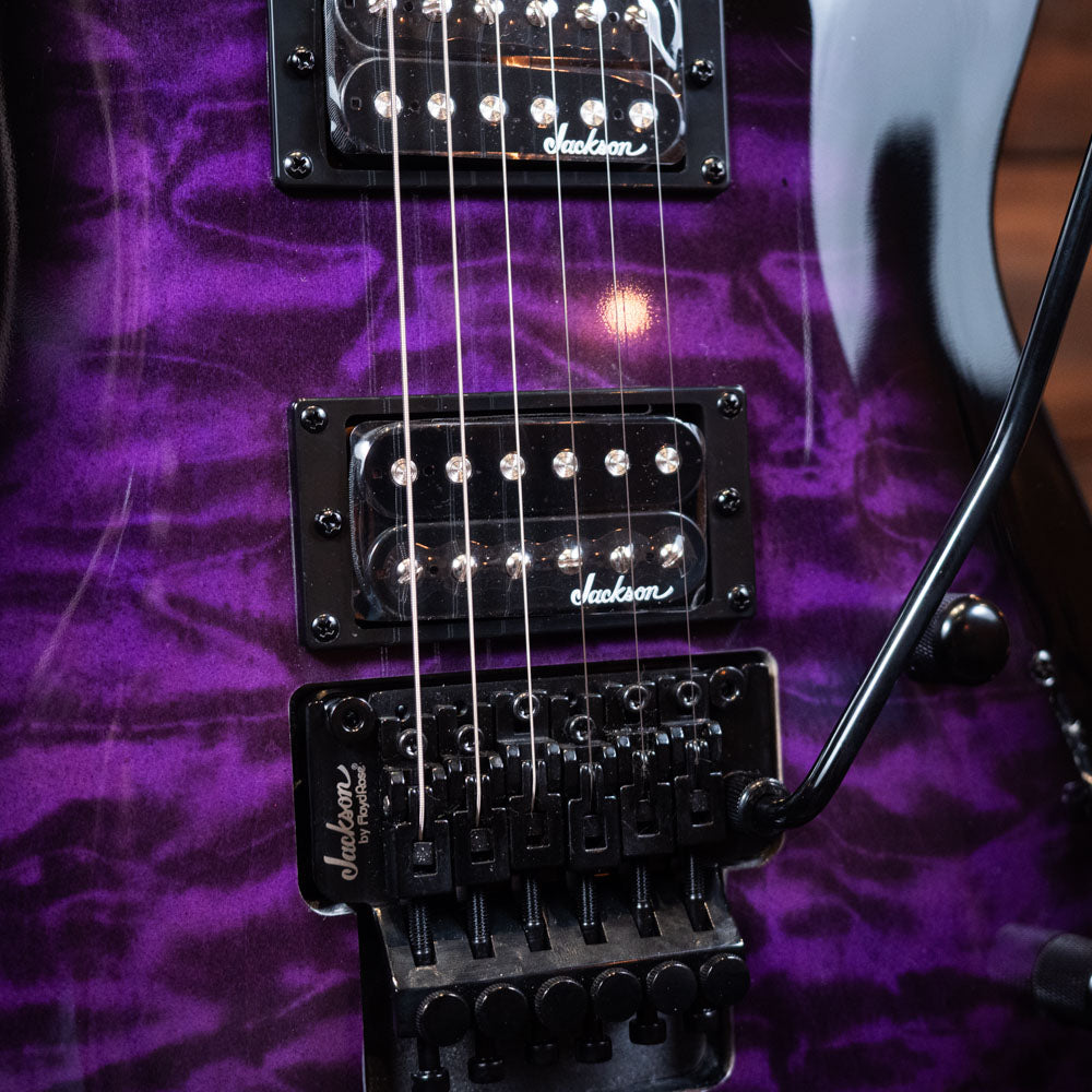 Jackson JS Series Dinky Arch Top JS32Q DKA - Transparent Purple