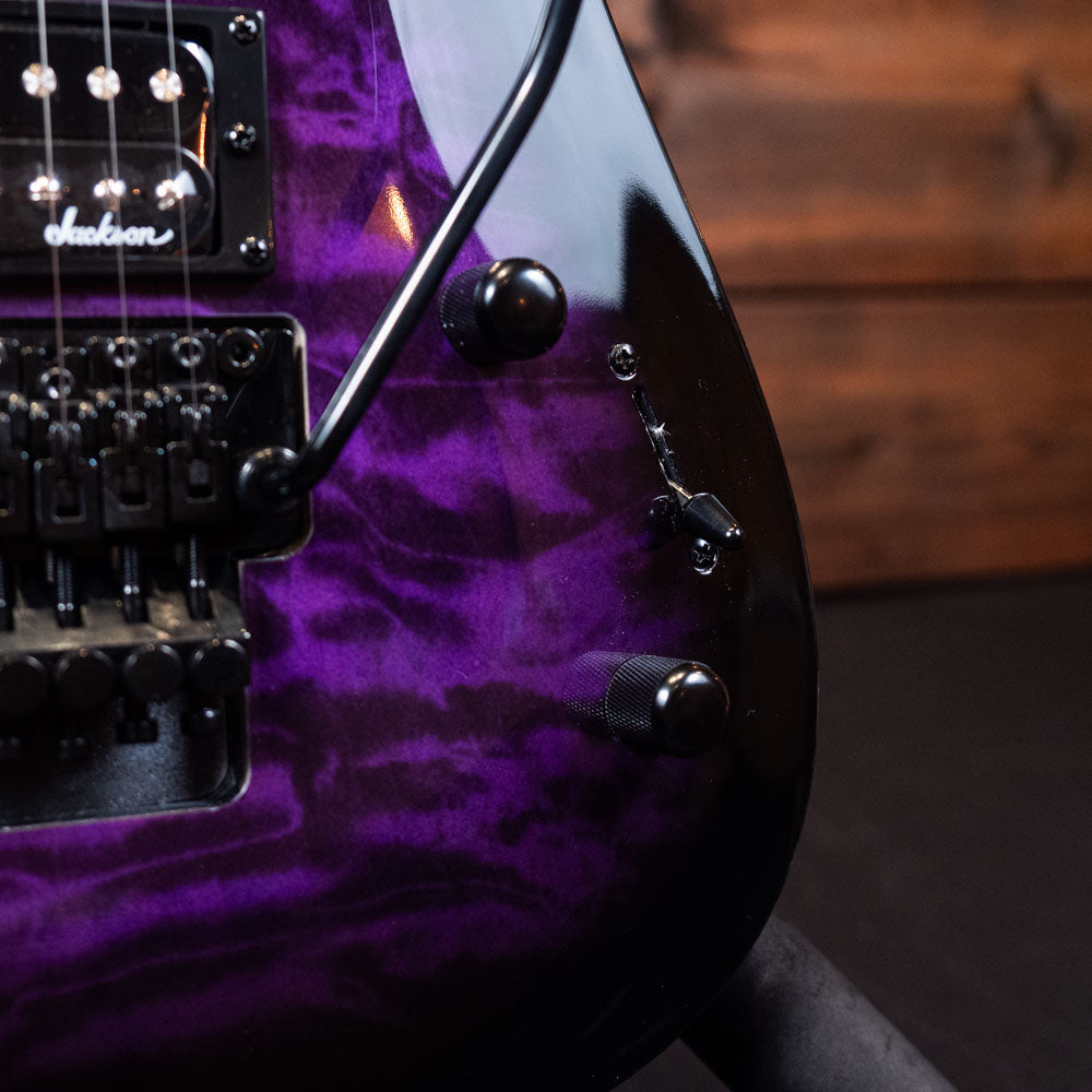 Jackson JS Series Dinky Arch Top JS32Q DKA - Transparent Purple