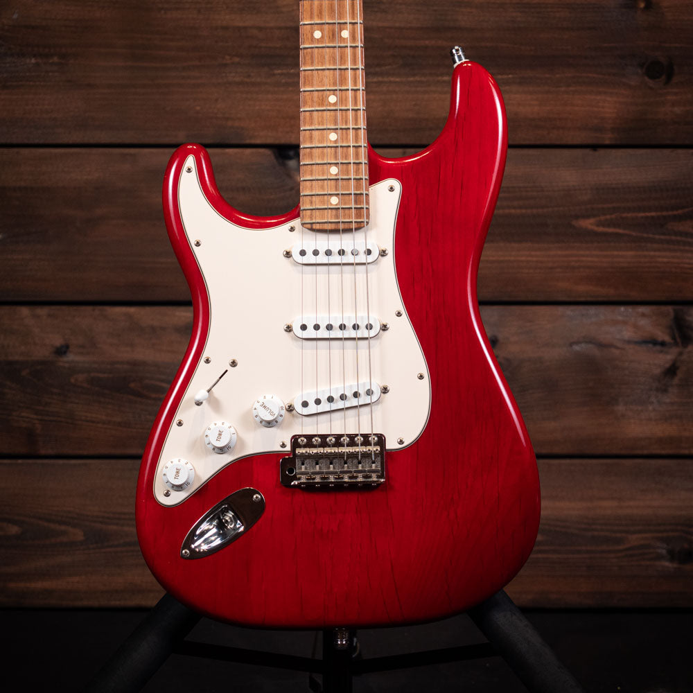 2003 Fender Highway One Stratocaster Left-Handed - Transparent Crimson Red