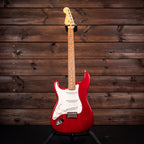 2003 Fender Highway One Stratocaster Left-Handed - Transparent Crimson Red