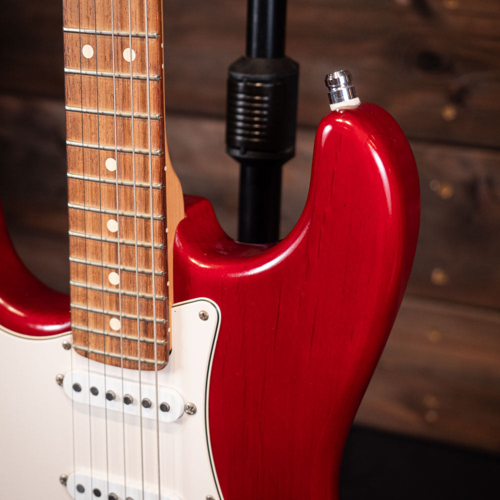 2003 Fender Highway One Stratocaster Left-Handed - Transparent Crimson Red