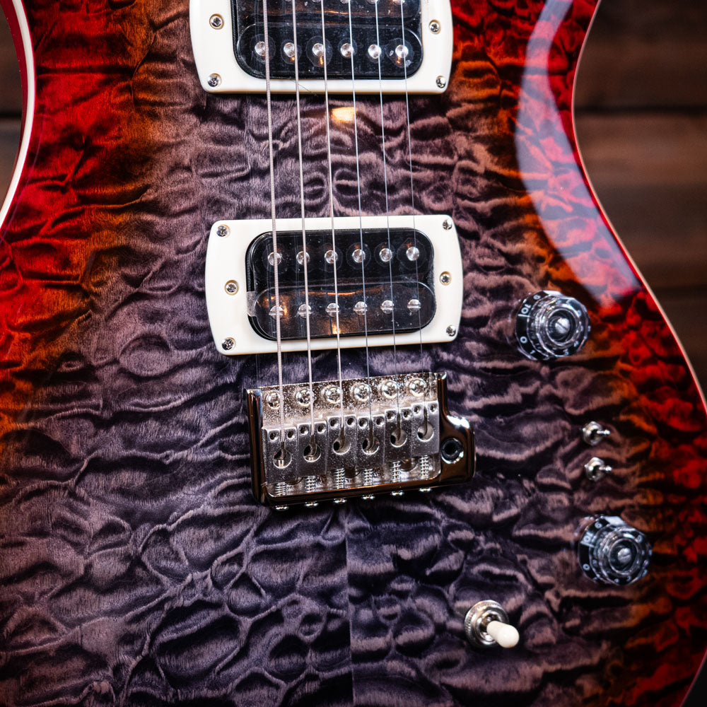PRS SE Custom 24-08 Quilt - Charcoal Cherry Burst
