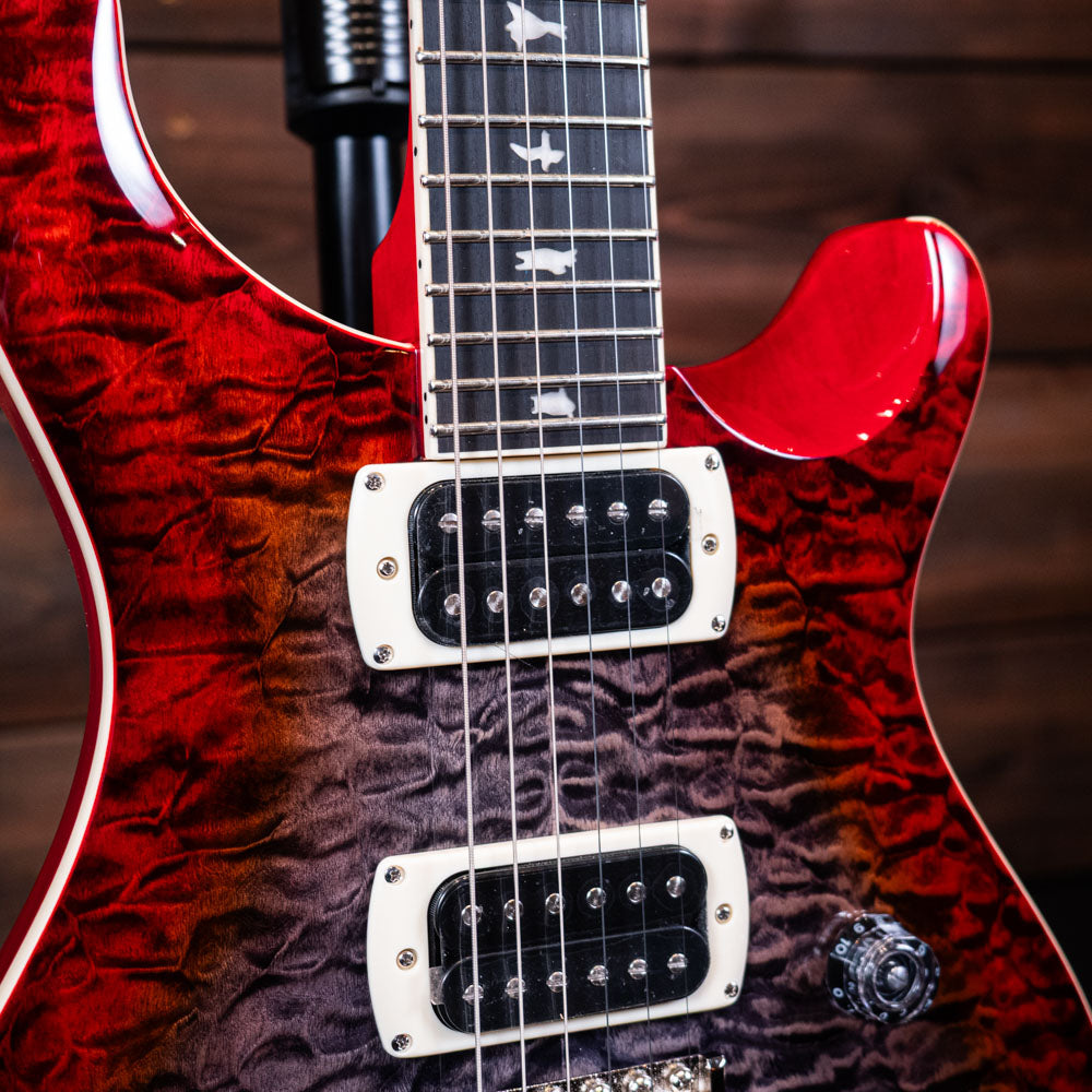 PRS SE Custom 24-08 Quilt - Charcoal Cherry Burst