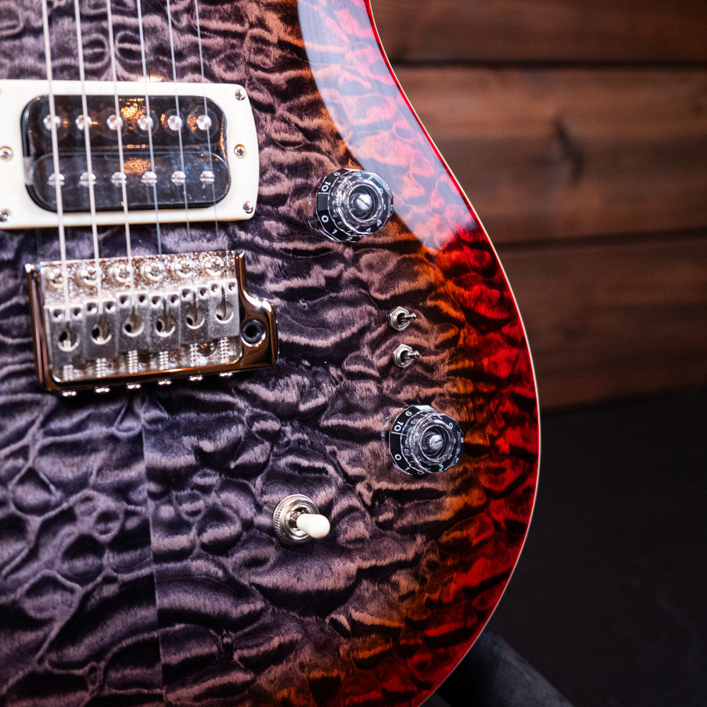 PRS SE Custom 24-08 Quilt - Charcoal Cherry Burst