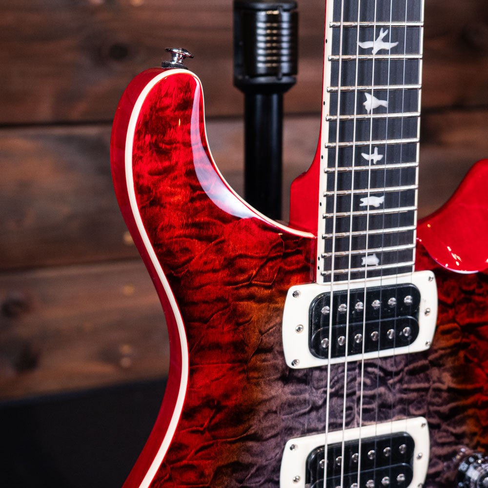 PRS SE Custom 24-08 Quilt - Charcoal Cherry Burst