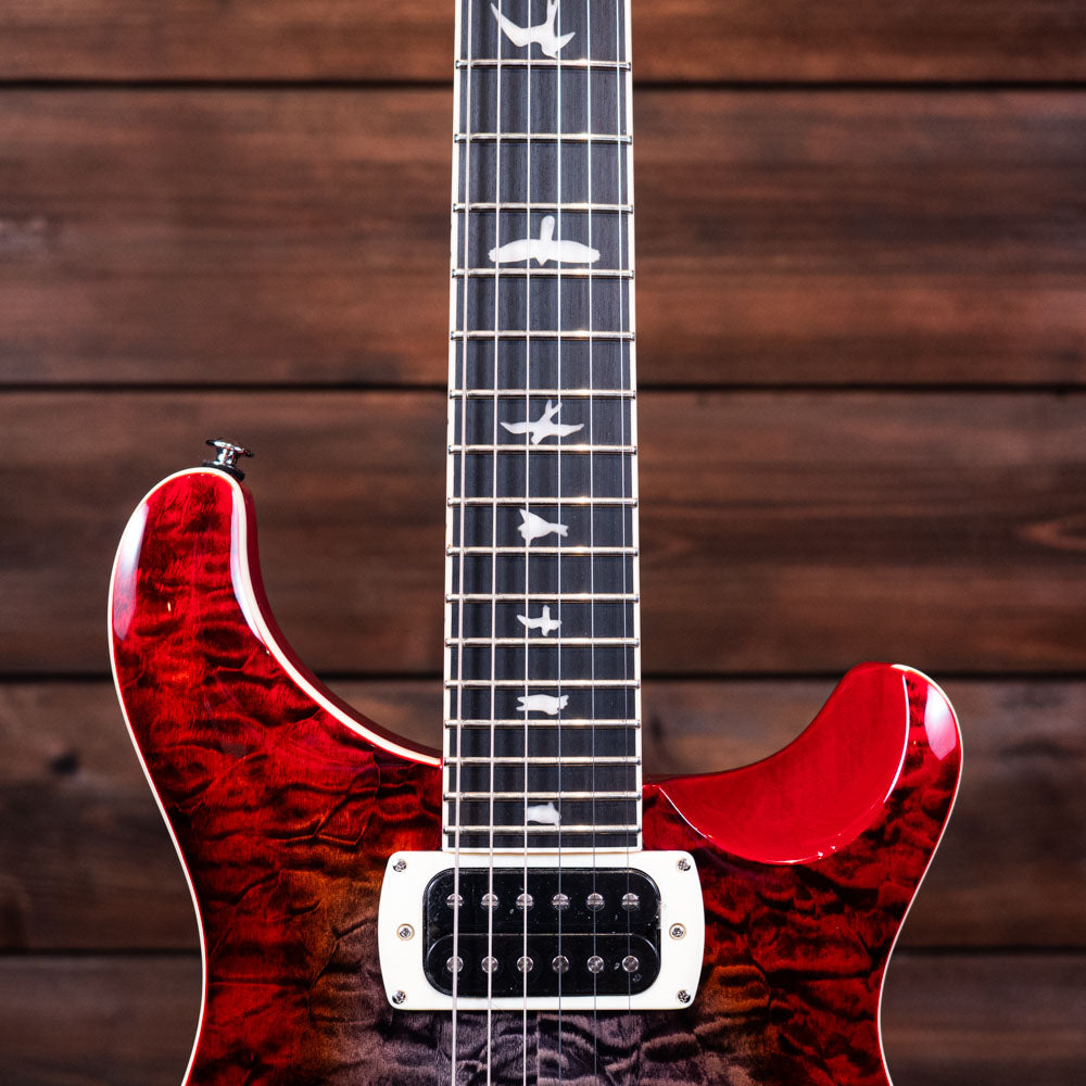 PRS SE Custom 24-08 Quilt - Charcoal Cherry Burst