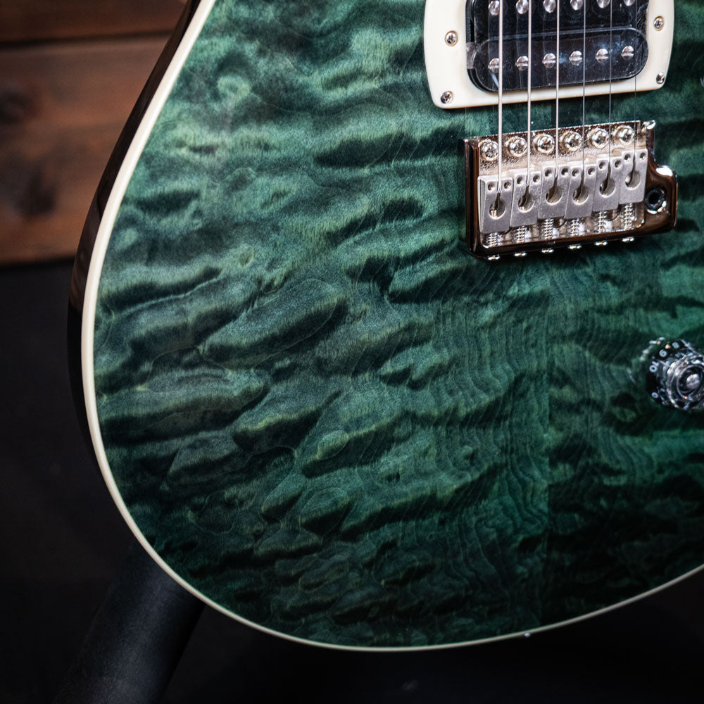 PRS SE Custom 24 Quilt - Teal Black
