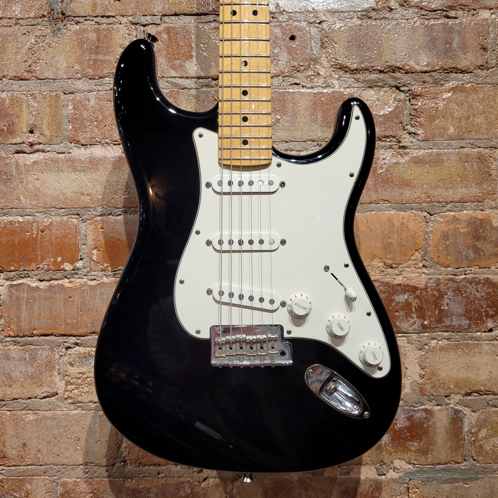 Used Fender Stratocaster Electric Guitar Black American Standard