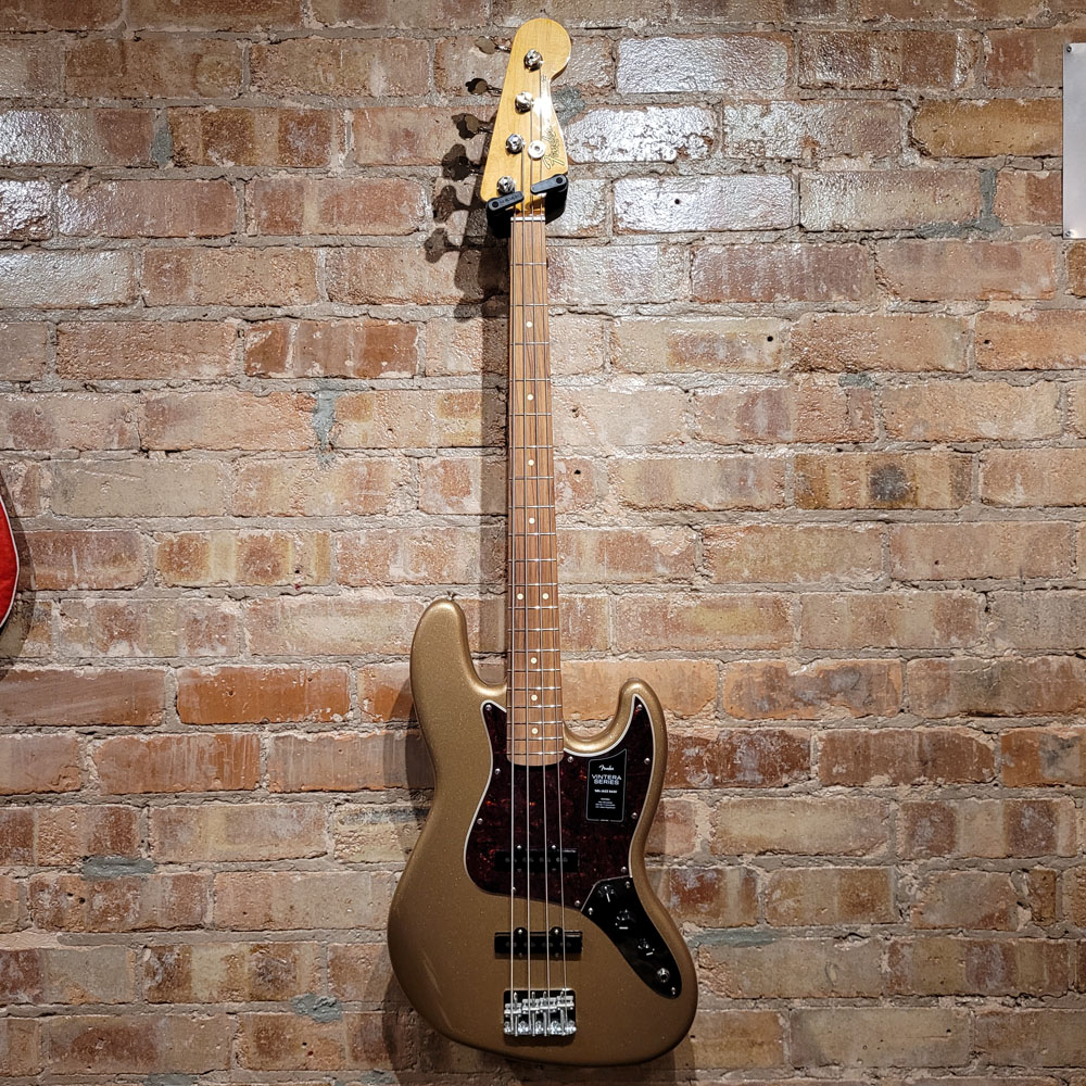 New Fender 60s Jazz Bass Bass Guitar Firemist Gold | Vintera