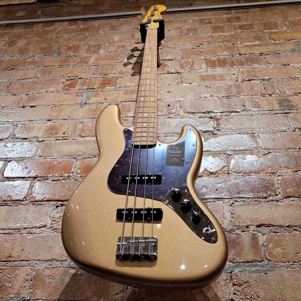 New Fender 60s Jazz Bass Bass Guitar Firemist Gold | Vintera