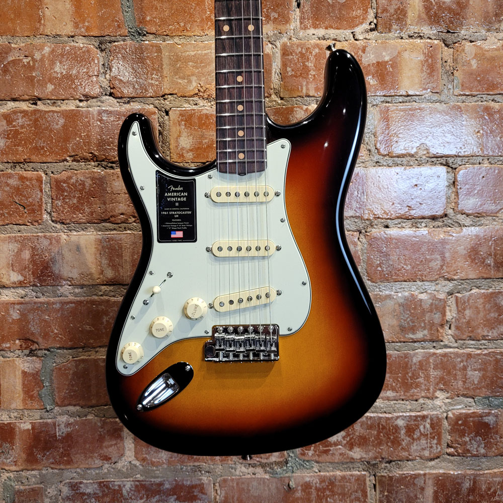 New Fender Stratocaster LH Electric Guitar 3 Colour Sunburst 