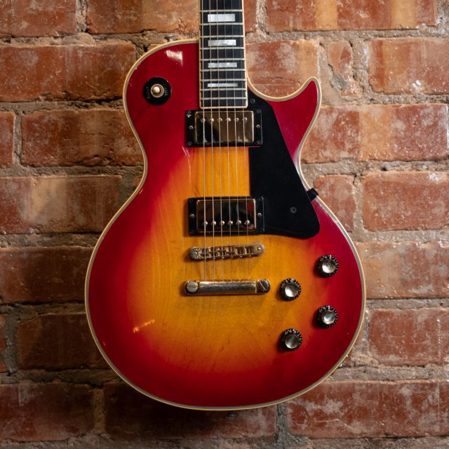 Used Gibson Les Paul Custom Electric Guitar Cherry Sunburst Guitars