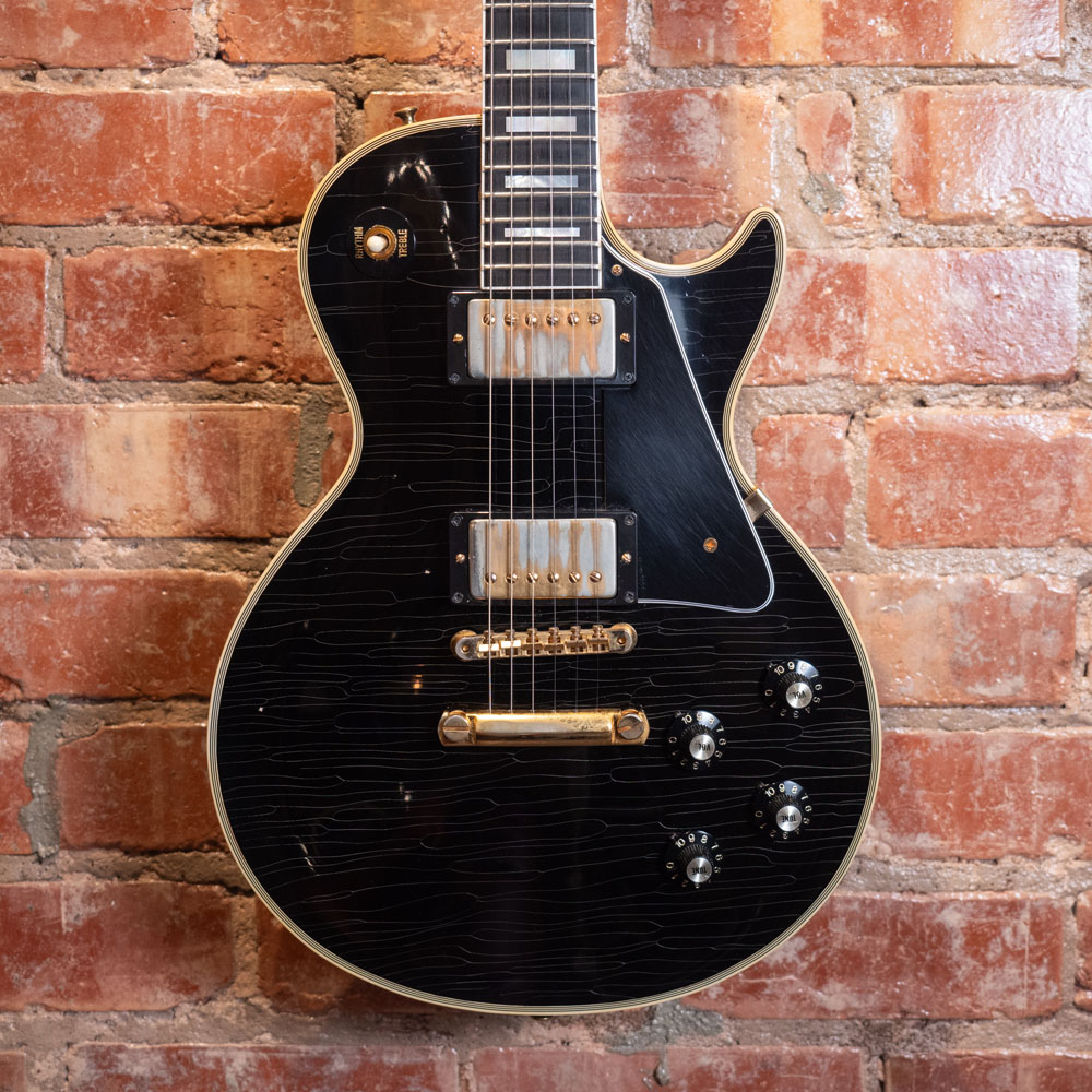 Used Gibson 68' Les Paul Custom Electric Guitar Black (Razor Blade Relic) Custom Shop 090838 1